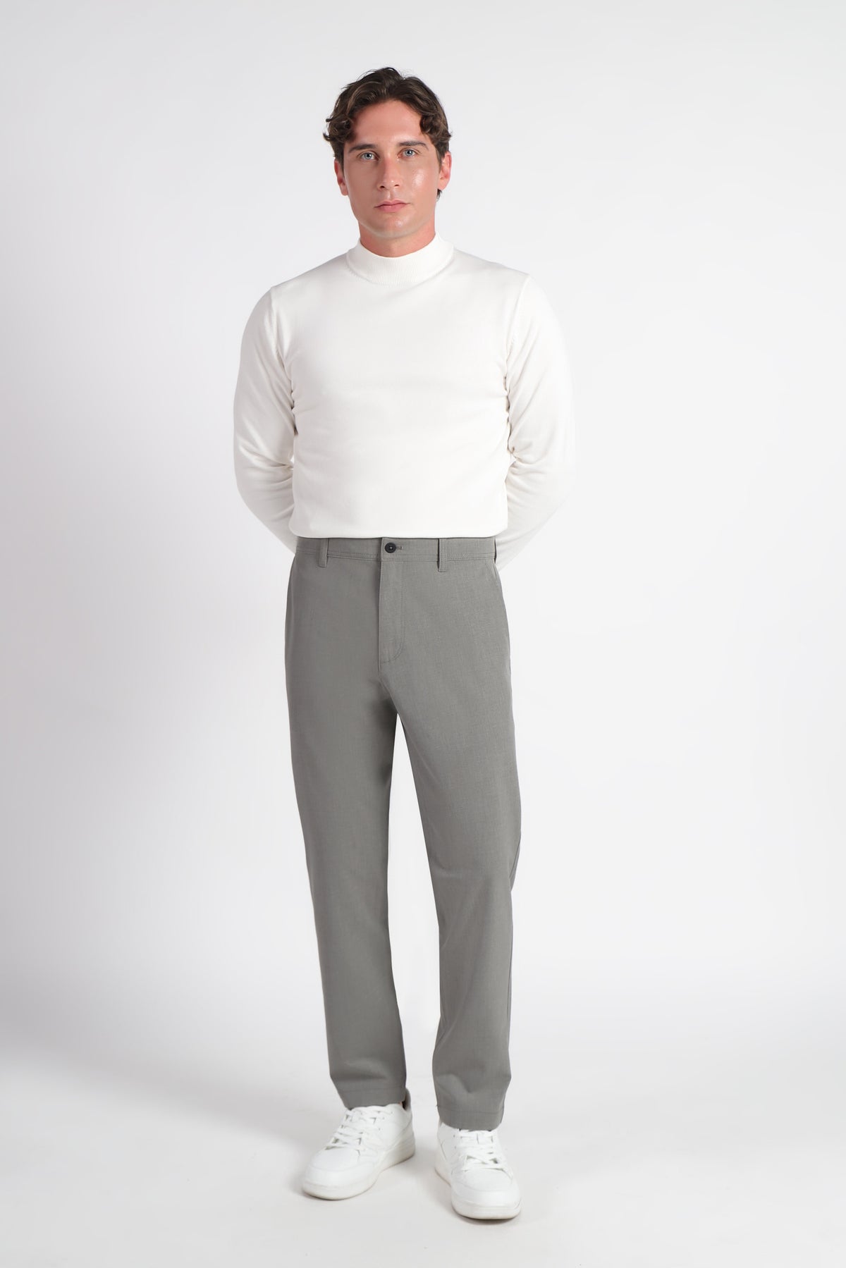 PANTALONE CHINO FORMAL GRIGIO SCURO