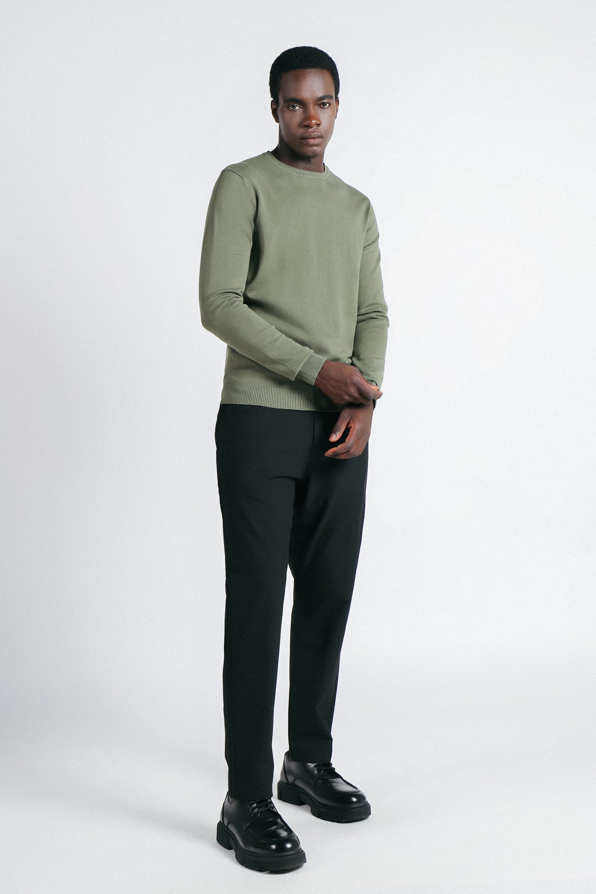 PANTALONE 5 TASCHE FORMAL NERO