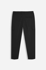 PANTALONE MORBIDO CON TASCONI NERO