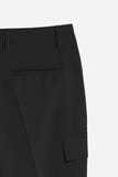 PANTALONE MORBIDO CON TASCONI NERO