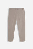 PANTALONE MORBIDO CON TASCONI SABBIA