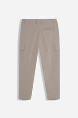 PANTALONE MORBIDO CON TASCONI SABBIA