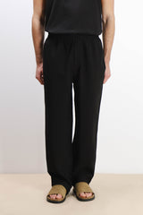 PANTALONE MORBIDO CON ELASTICO IN VITA NERO