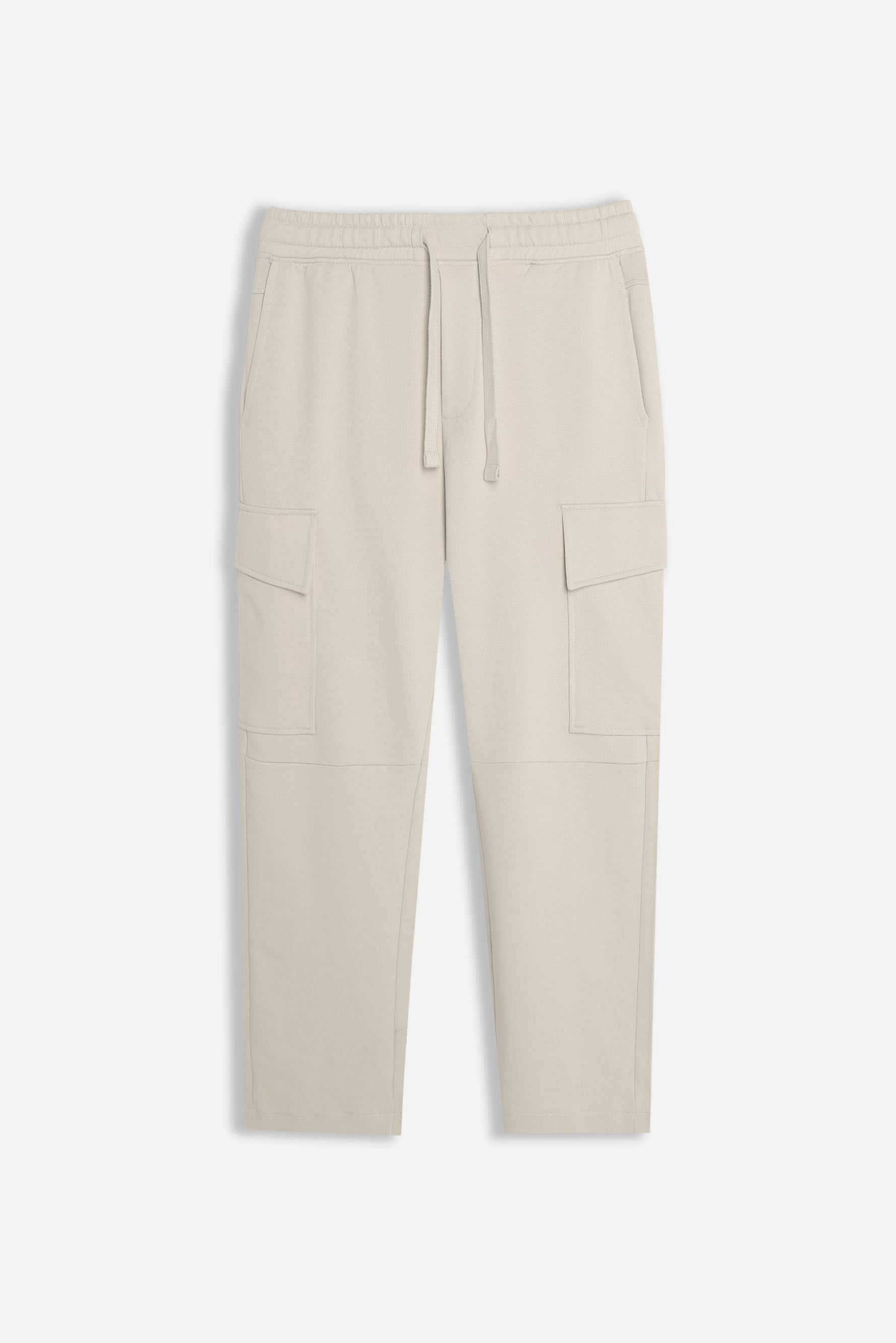 PANTALONE JOGGER IN FELPA E COULISSE BEIGE CHIARO