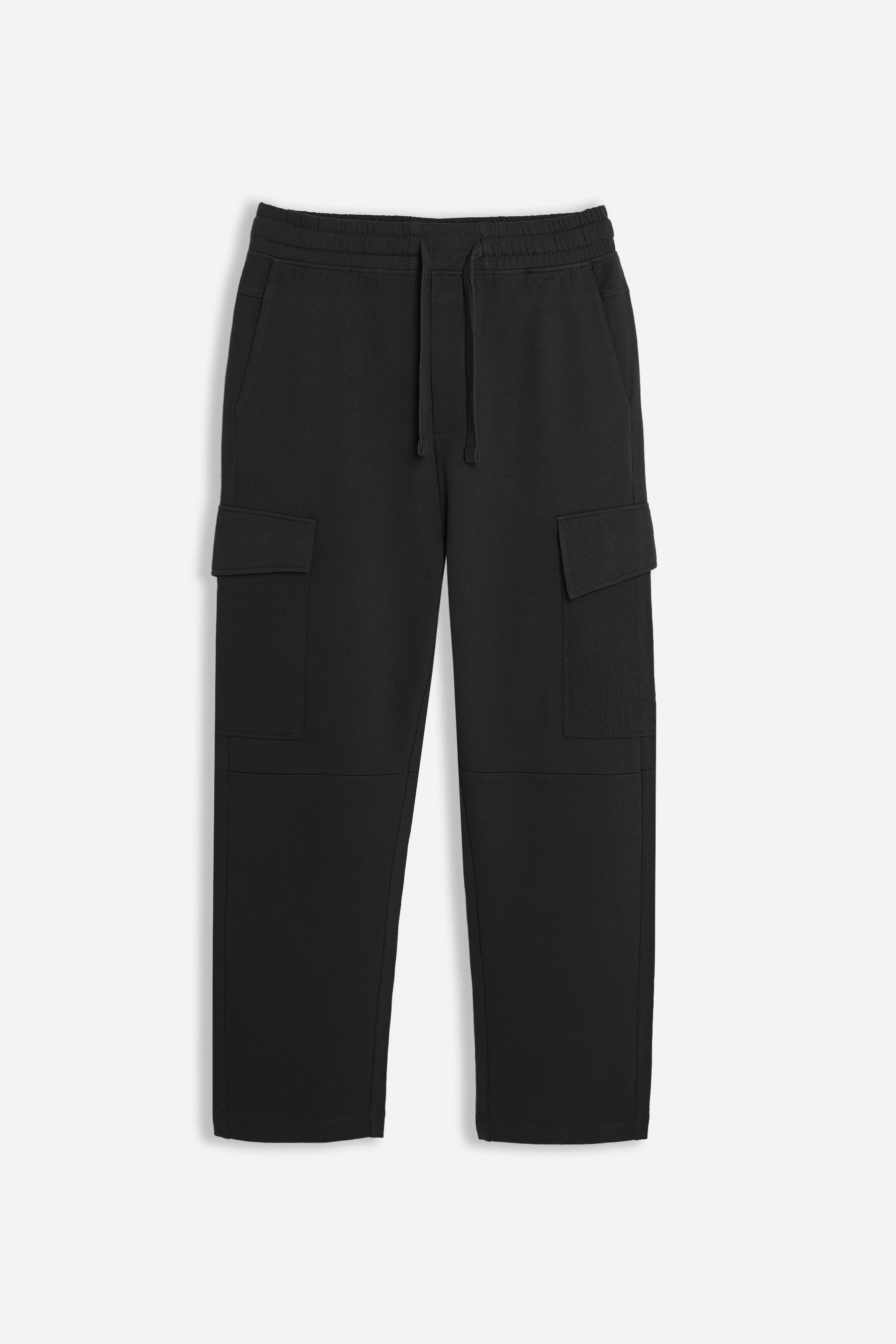 PANTALONE JOGGER IN FELPA E COULISSE NERO