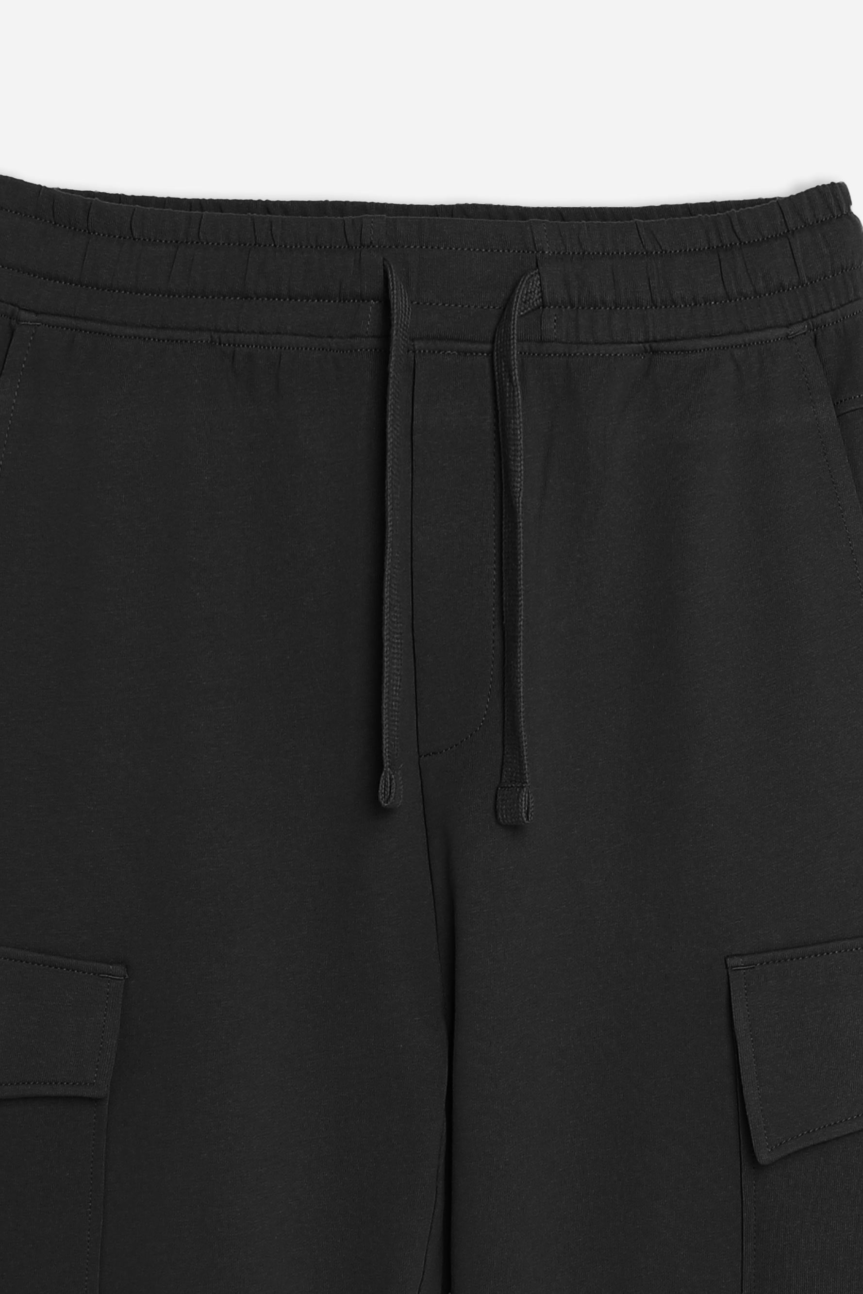PANTALONE JOGGER IN FELPA E COULISSE NERO