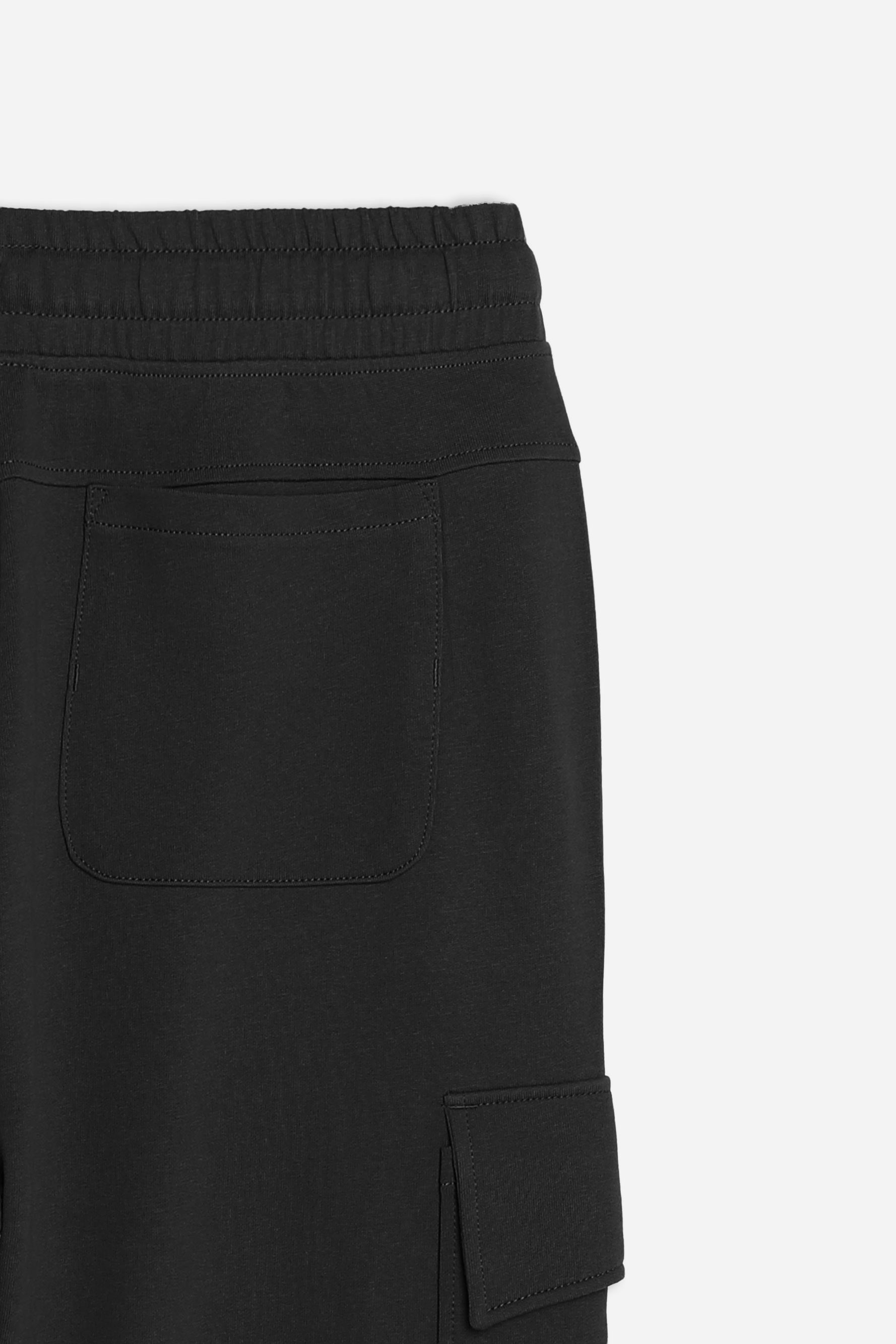 PANTALONE JOGGER IN FELPA E COULISSE NERO