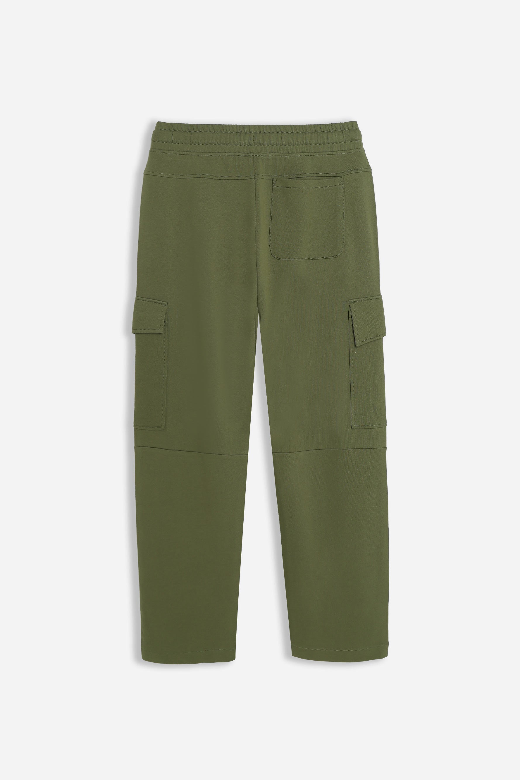 PANTALONE JOGGER IN FELPA E COULISSE VERDE MILITARE