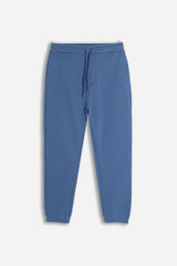 PANTALONE IN FELPA JOGGER COBALTO