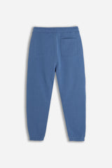 PANTALONE IN FELPA JOGGER COBALTO