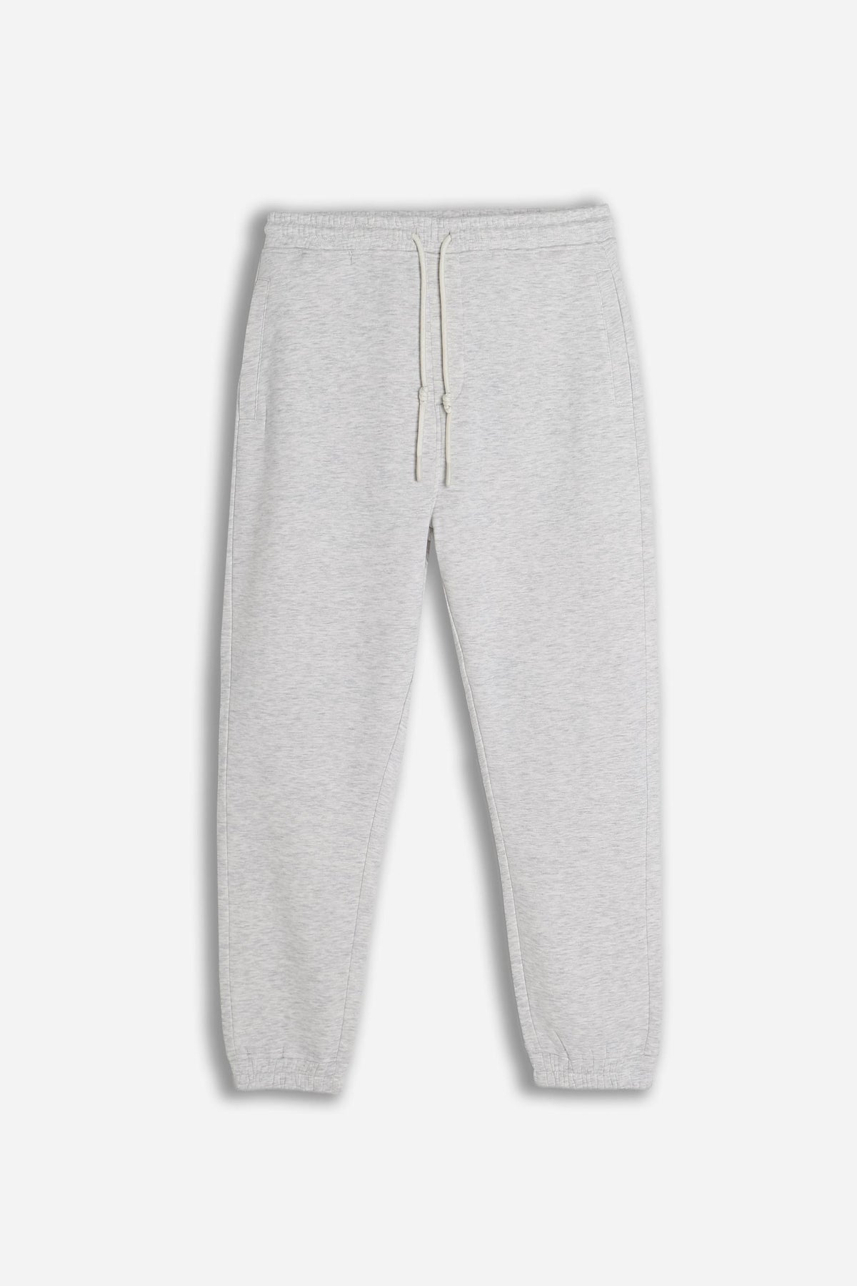 PANTALONE IN FELPA JOGGER M ECRU