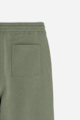 PANTALONE IN FELPA JOGGER VERDE MILITARE
