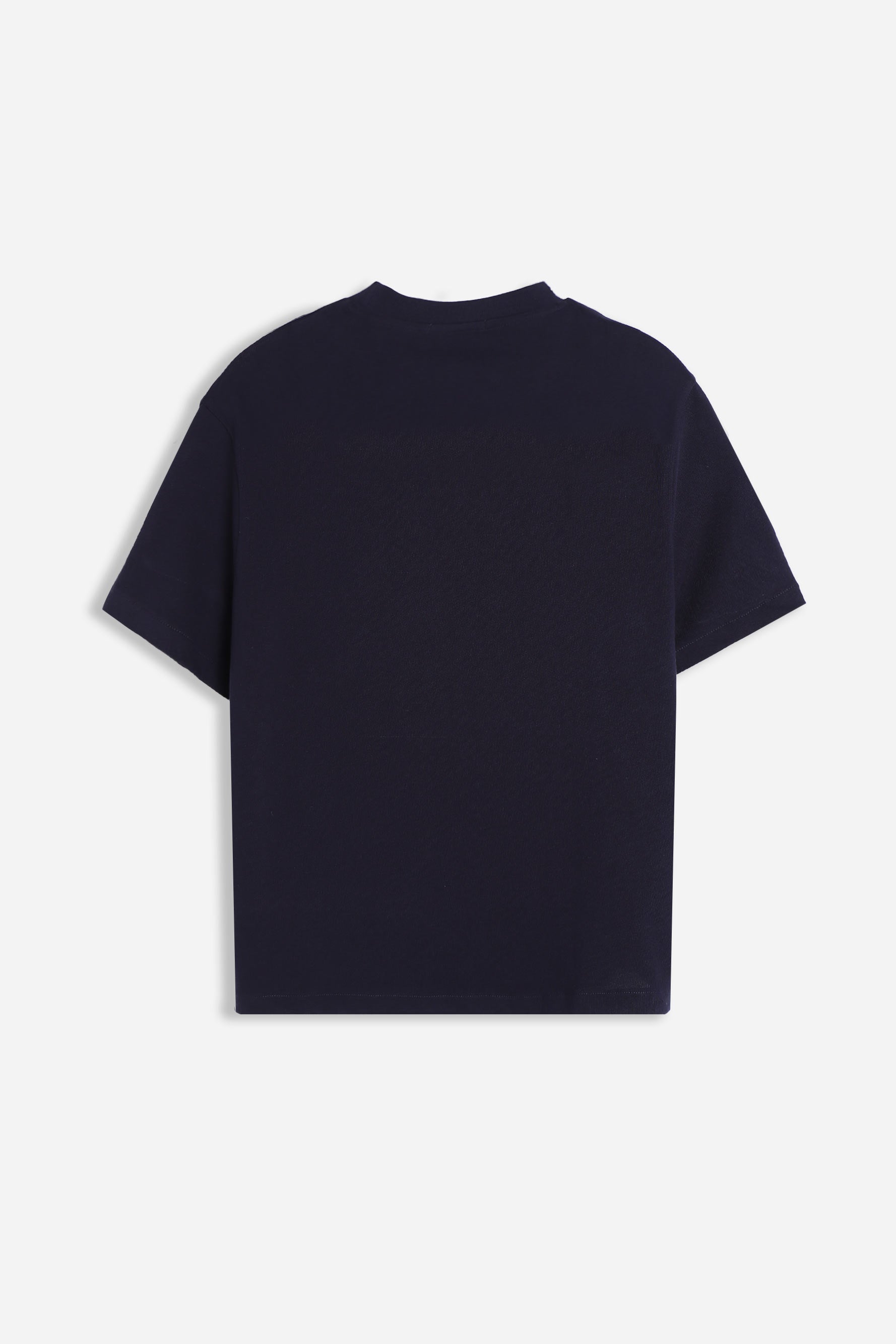 T-SHIRT GIROCOLLO BASIC IN MAGLINA BLEU