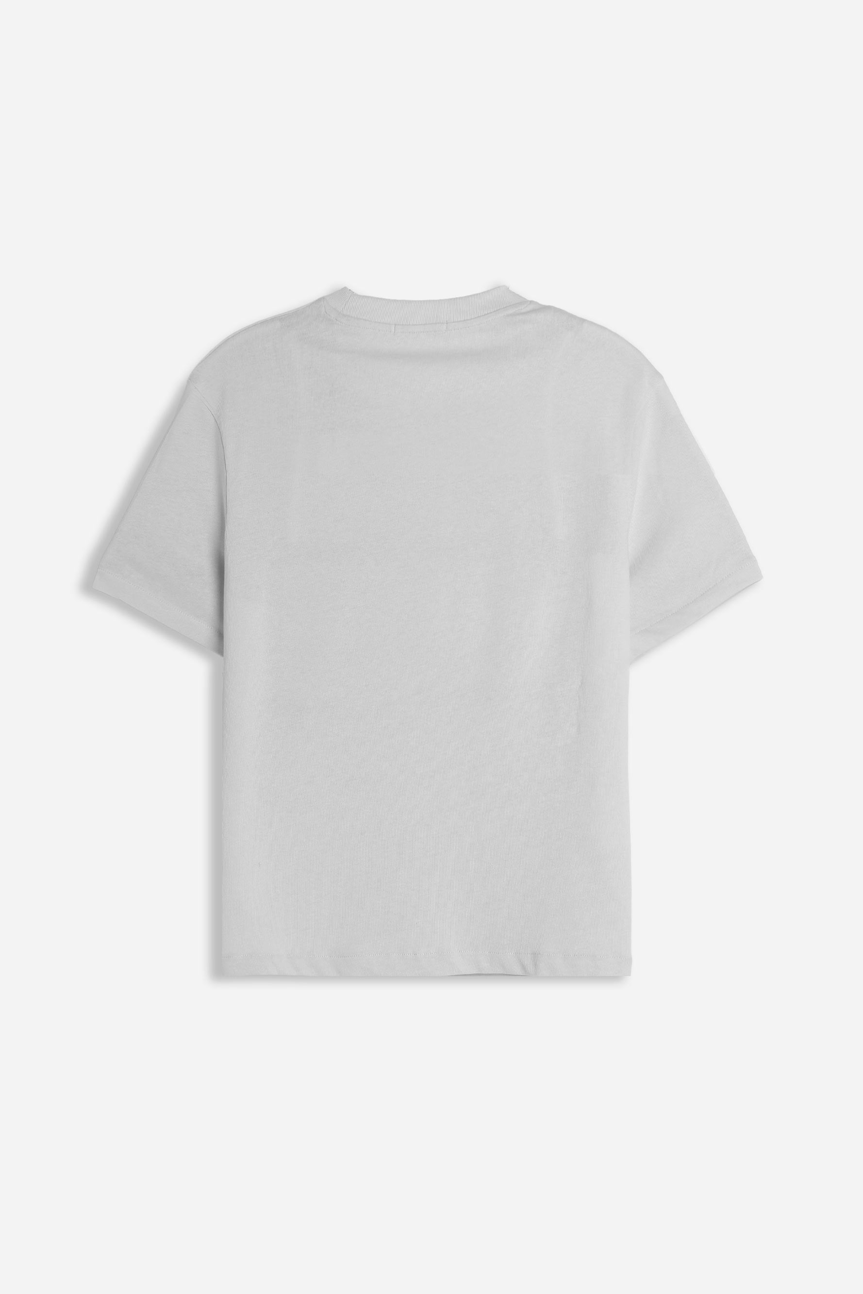 T-SHIRT GIROCOLLO BASIC IN MAGLINA GRIGIO MEDIO