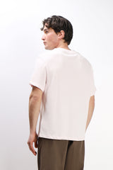 T-SHIRT GIROCOLLO BASIC IN MAGLINA ROSA