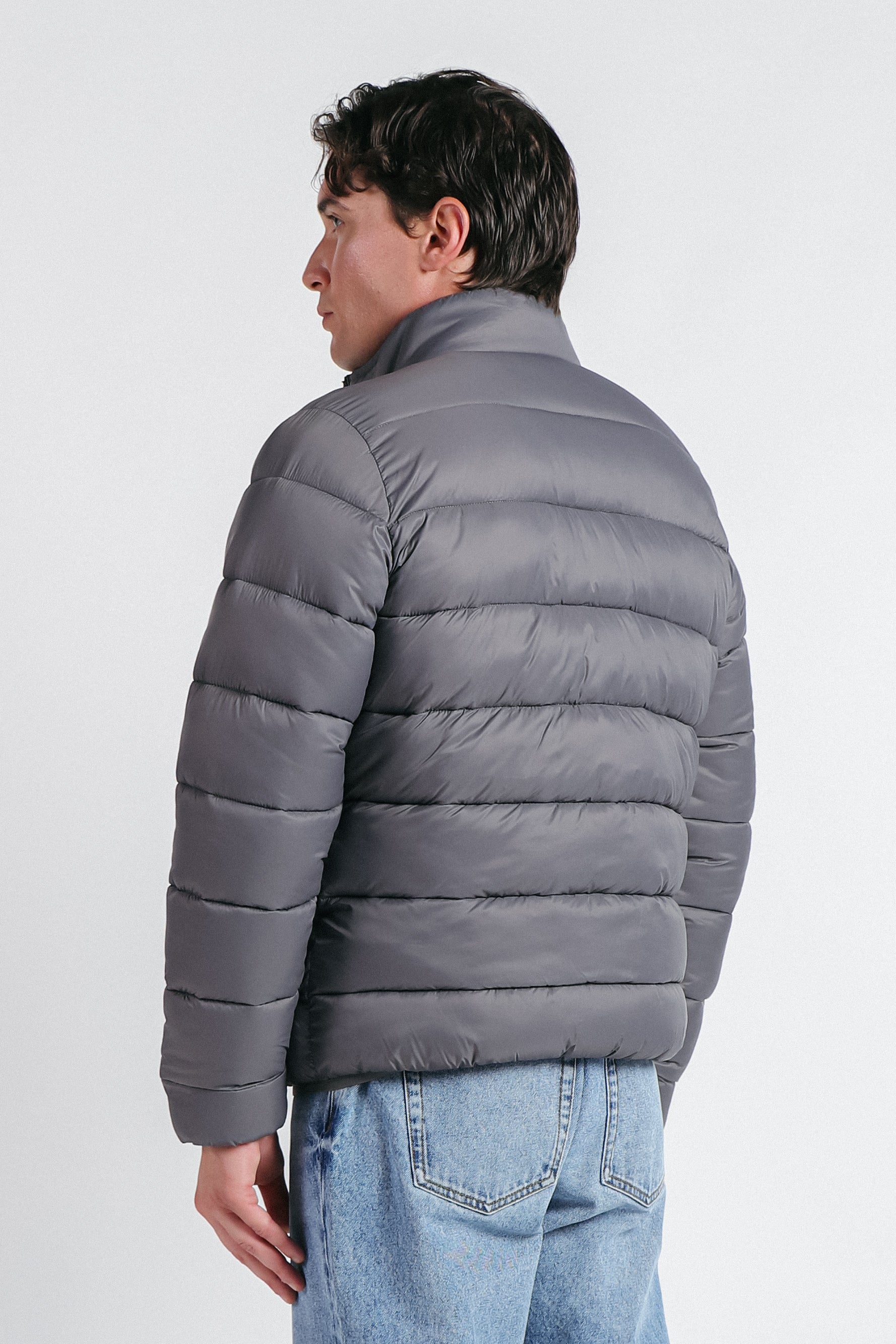 GIUBBOTTO TRAPUNTATO LEGGERO GRIGIO SCURO