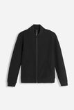GIUBBOTTO BOMBER IN SOFT SHELL NERO
