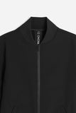 GIUBBOTTO BOMBER IN SOFT SHELL NERO