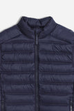 GILET LEGGERO TRAPUNTATO BLEU - Sonnybono
