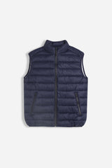 GILET TRAPUNTATO BLEU