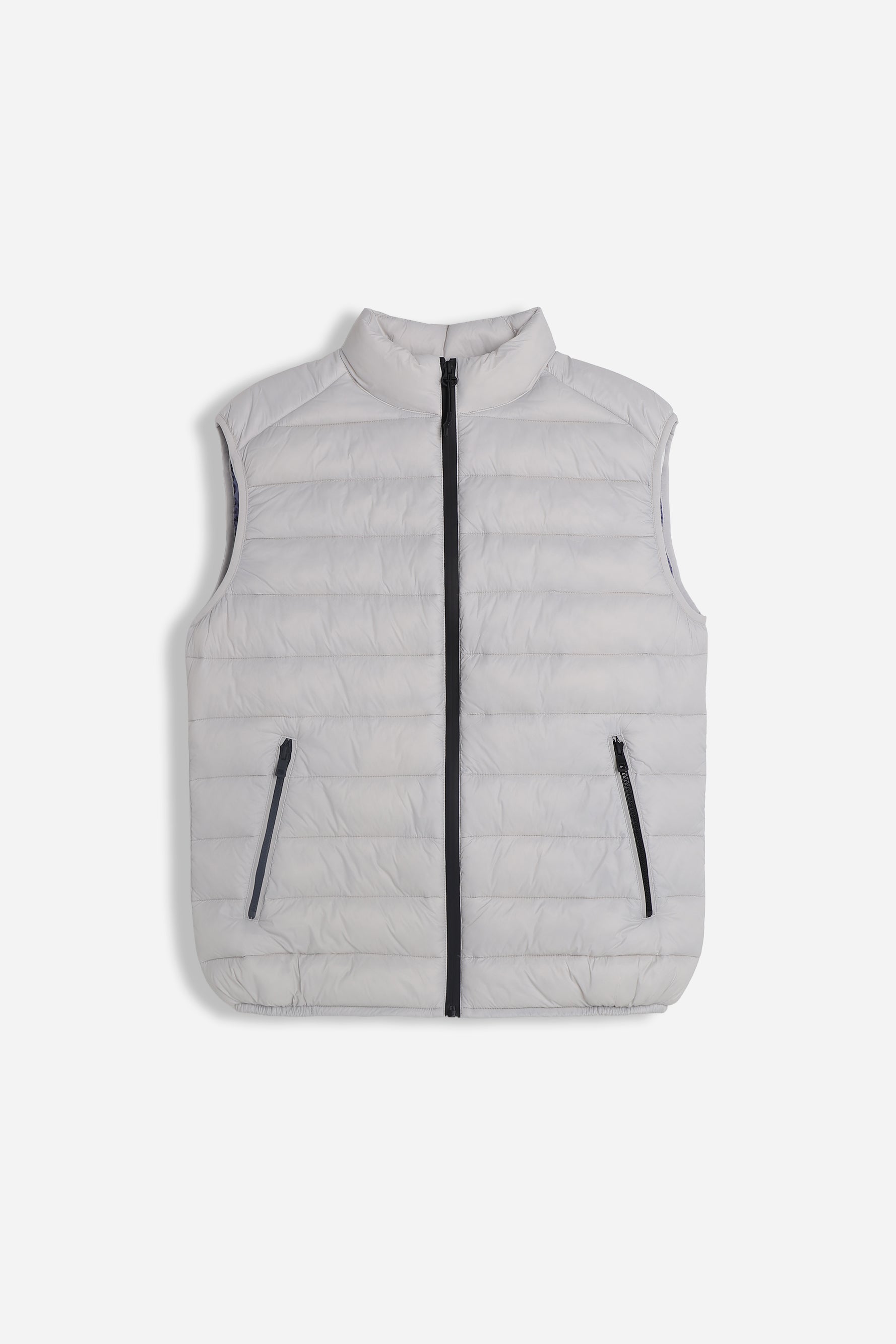 GILET TRAPUNTATO GRIGIO GHIACCIO