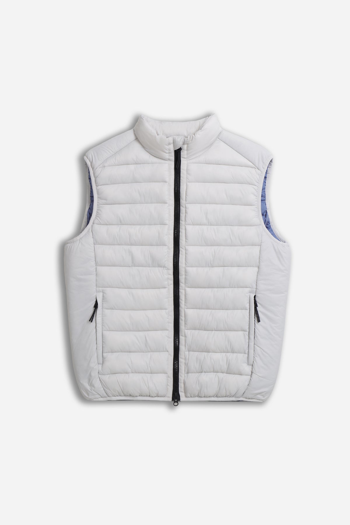 GILET TRAPUNTATO GRIGIO CHIARO