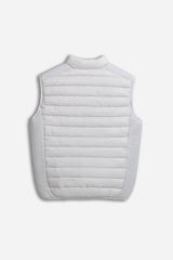 GILET TRAPUNTATO GRIGIO CHIARO