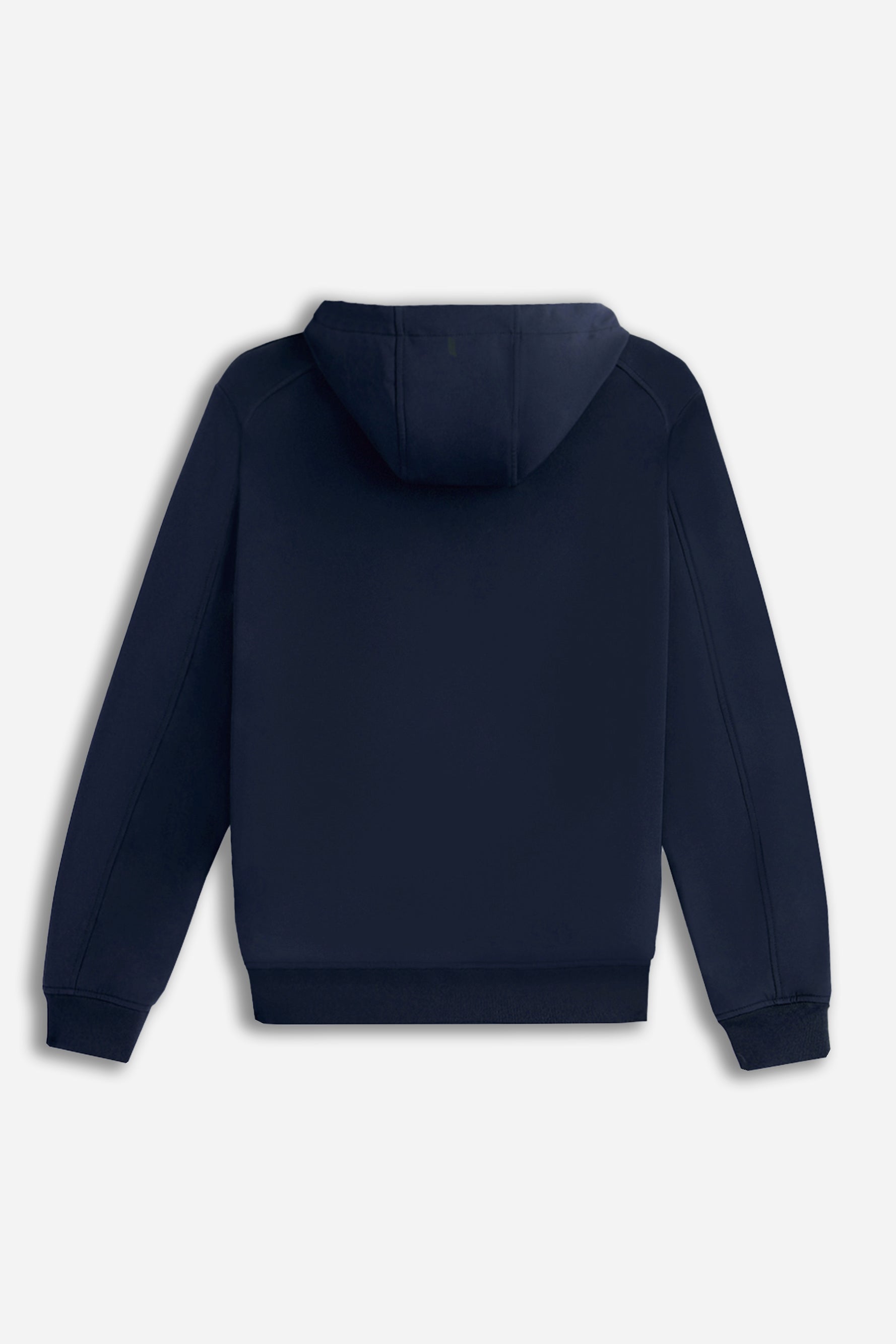 GIUBBOTTO IN SOFTSHELL CON CAPPUCCIO BLEU