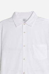 CAMICIA MEZZA MANICA IN JERSEY BIANCO