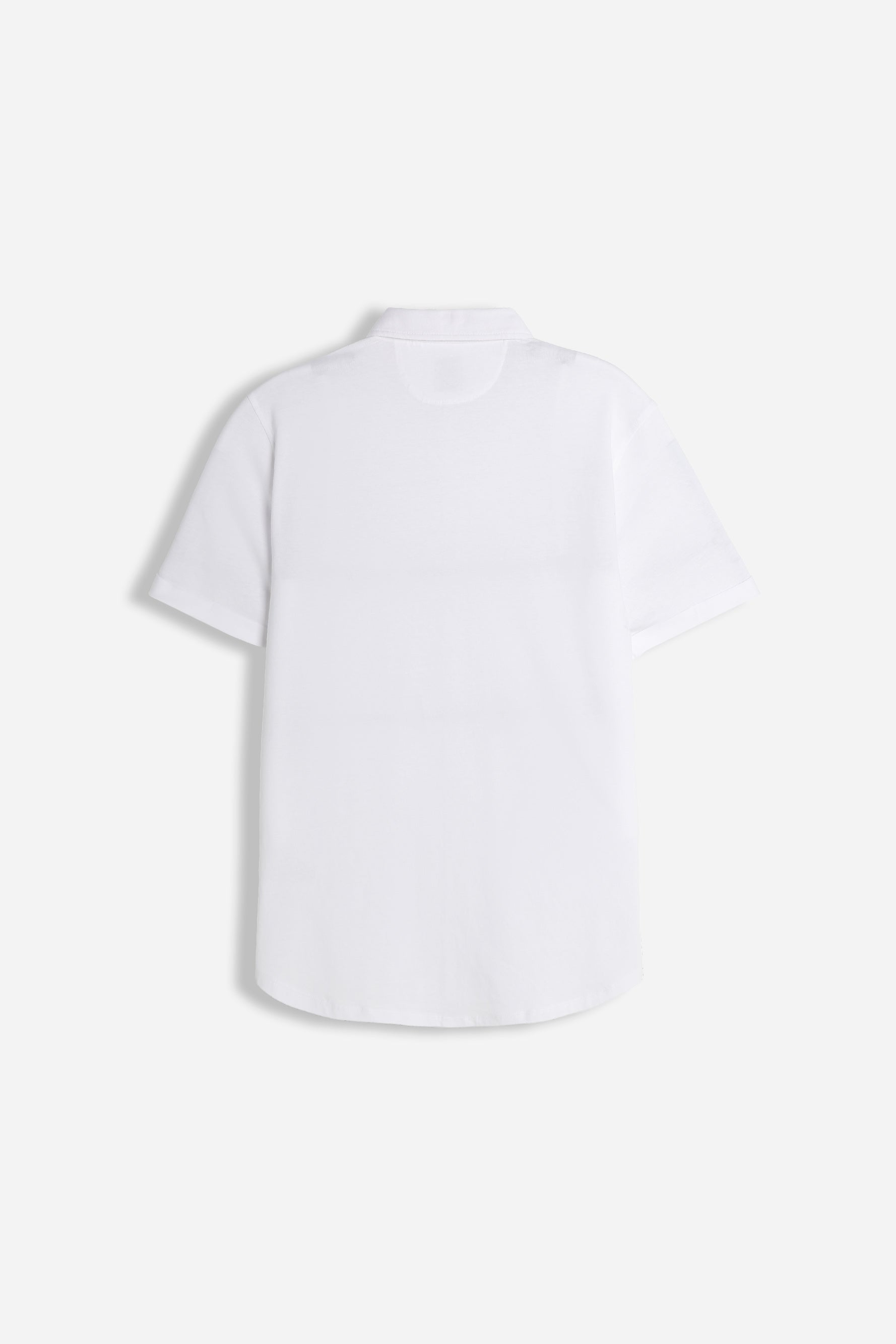CAMICIA MEZZA MANICA IN JERSEY BIANCO