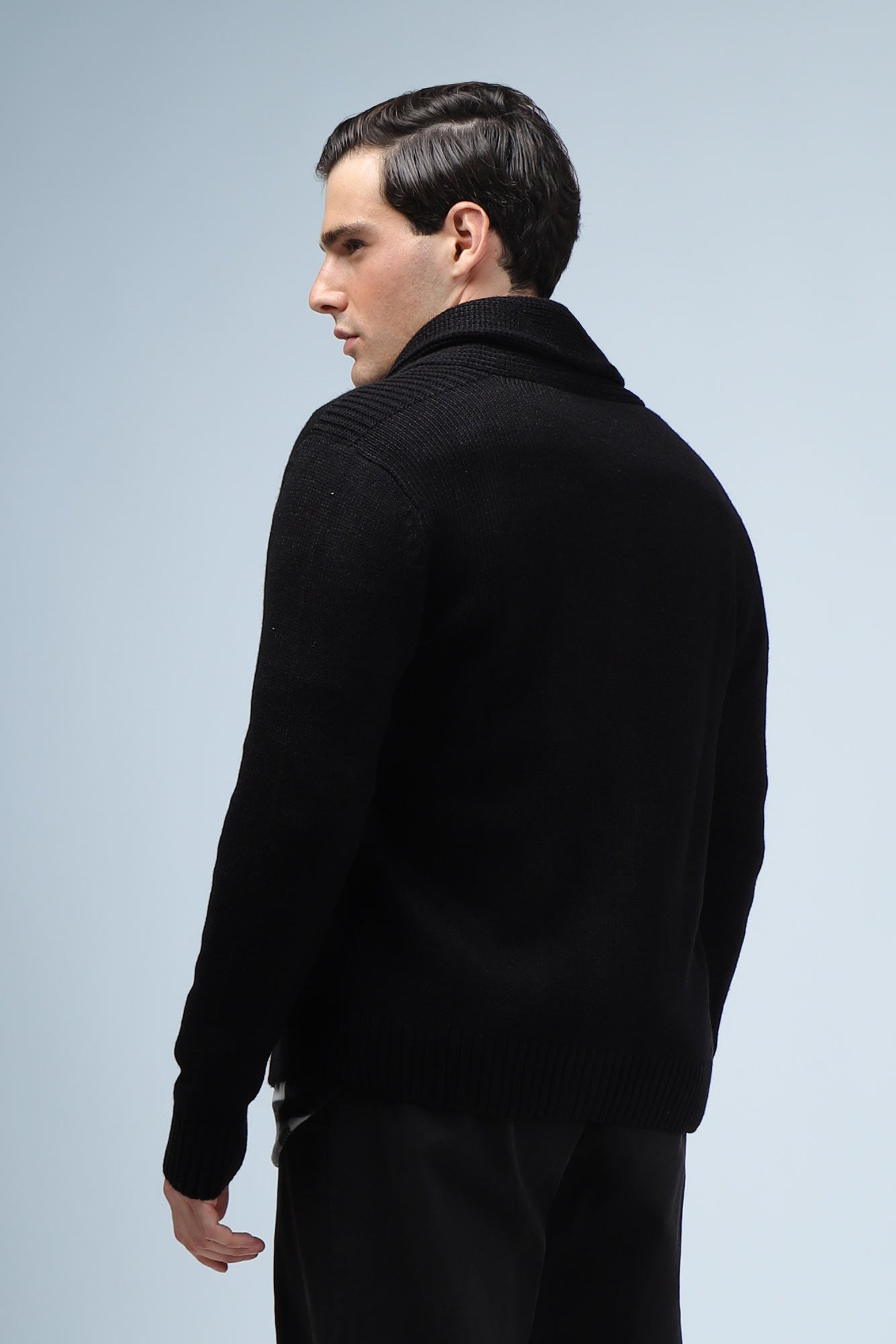 MAGLIA CARDIGAN CON BOTTONI NERO