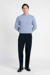 MAGLIA GIROCOLLO LAVORATA AVION