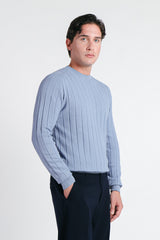 MAGLIA GIROCOLLO LAVORATA AVION