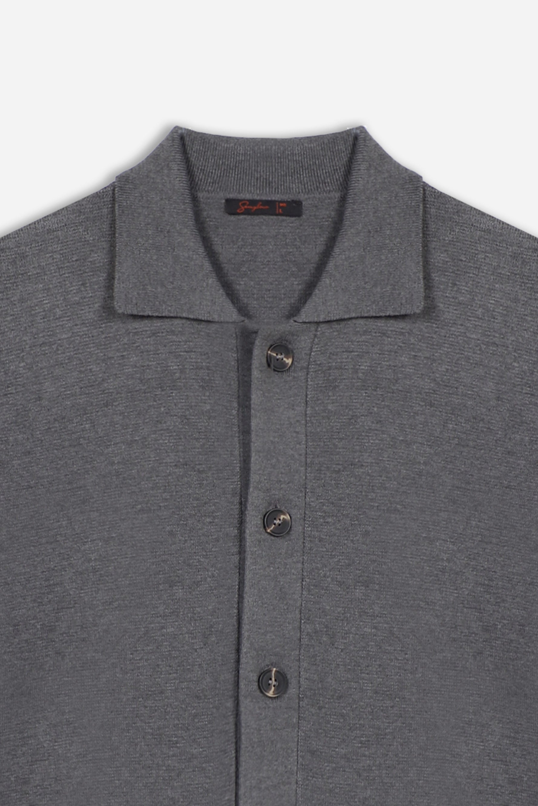 MAGLIA OVERSHIRT IN PUNTO MILANO GRIGIO MEDIO - Sonnybono