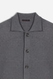 MAGLIA OVERSHIRT IN PUNTO MILANO GRIGIO MEDIO - Sonnybono