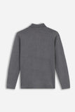 MAGLIA OVERSHIRT IN PUNTO MILANO GRIGIO MEDIO - Sonnybono