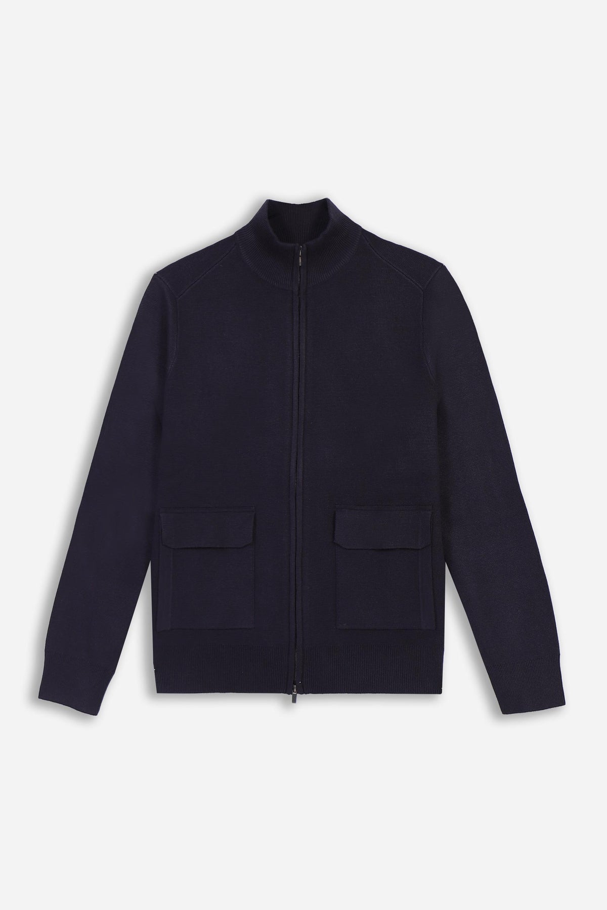 MAGLIA BOMBER IN PUNTO MILANO BLEU - Sonnybono