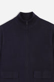 MAGLIA BOMBER IN PUNTO MILANO BLEU - Sonnybono