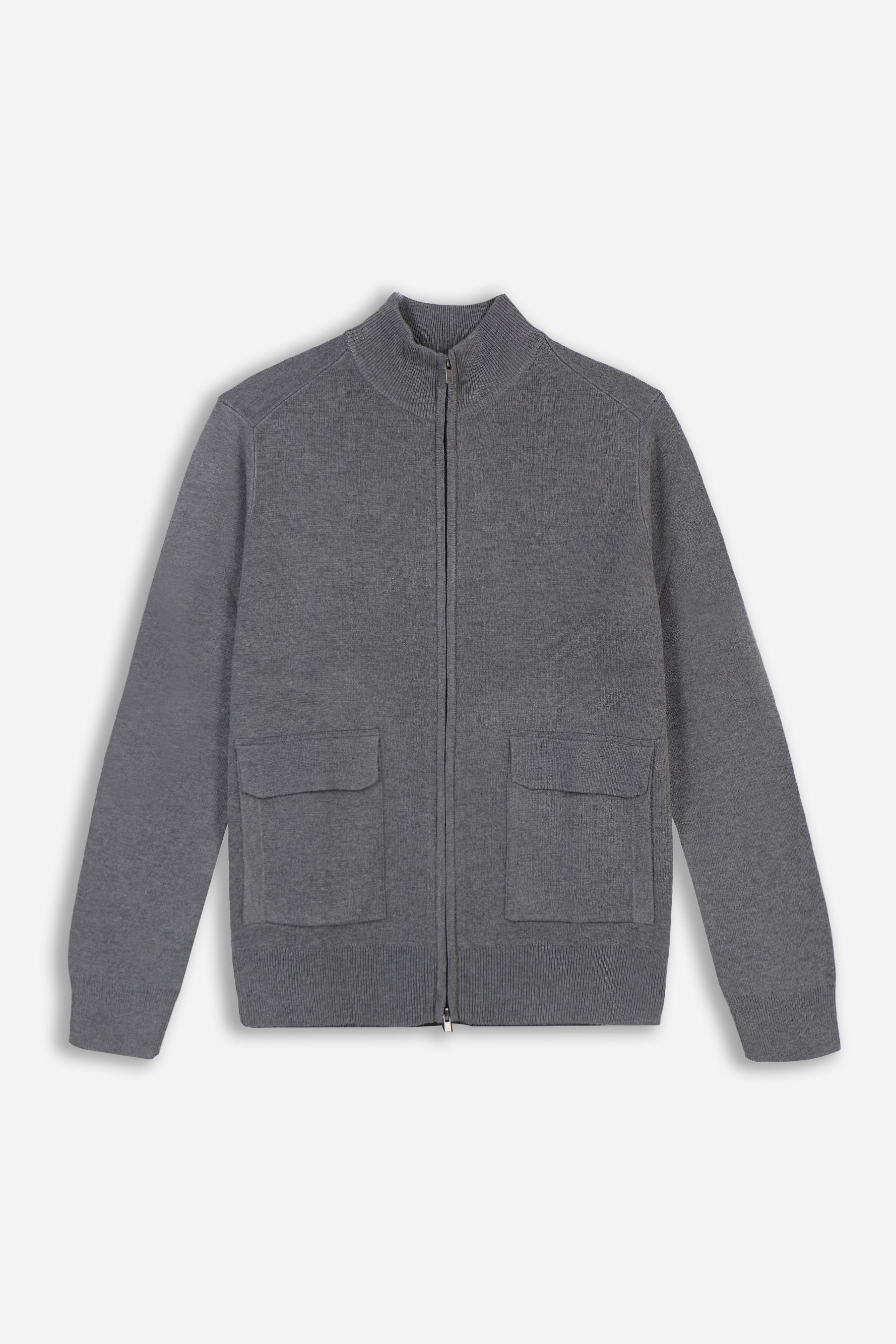 MAGLIA BOMBER IN PUNTO MILANO GRIGIO MEDIO - Sonnybono