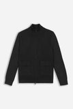MAGLIA BOMBER IN PUNTO MILANO NERO - Sonnybono