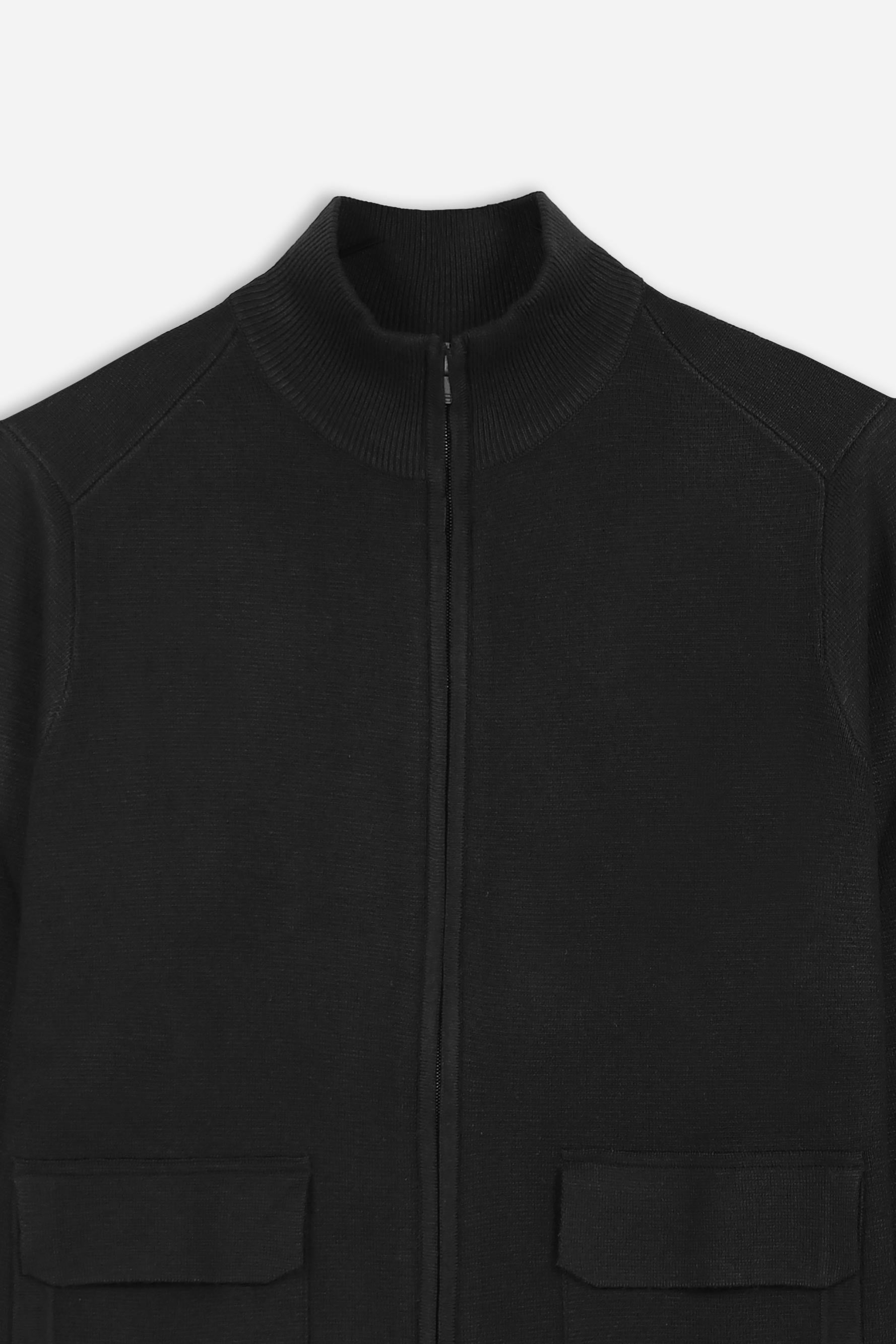 MAGLIA BOMBER IN PUNTO MILANO NERO - Sonnybono