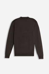 MAGLIA GIROCOLLO STRUTTURATA VANISE' MARRONE