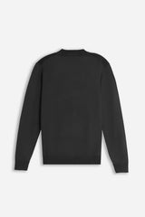 MAGLIA GIROCOLLO STRUTTURATA VANISE' NERO