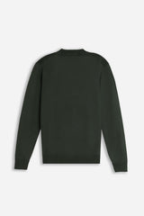 MAGLIA GIROCOLLO STRUTTURATA VANISE' VERDE
