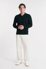 MAGLIA POLO CON COLLO DERBY NERO