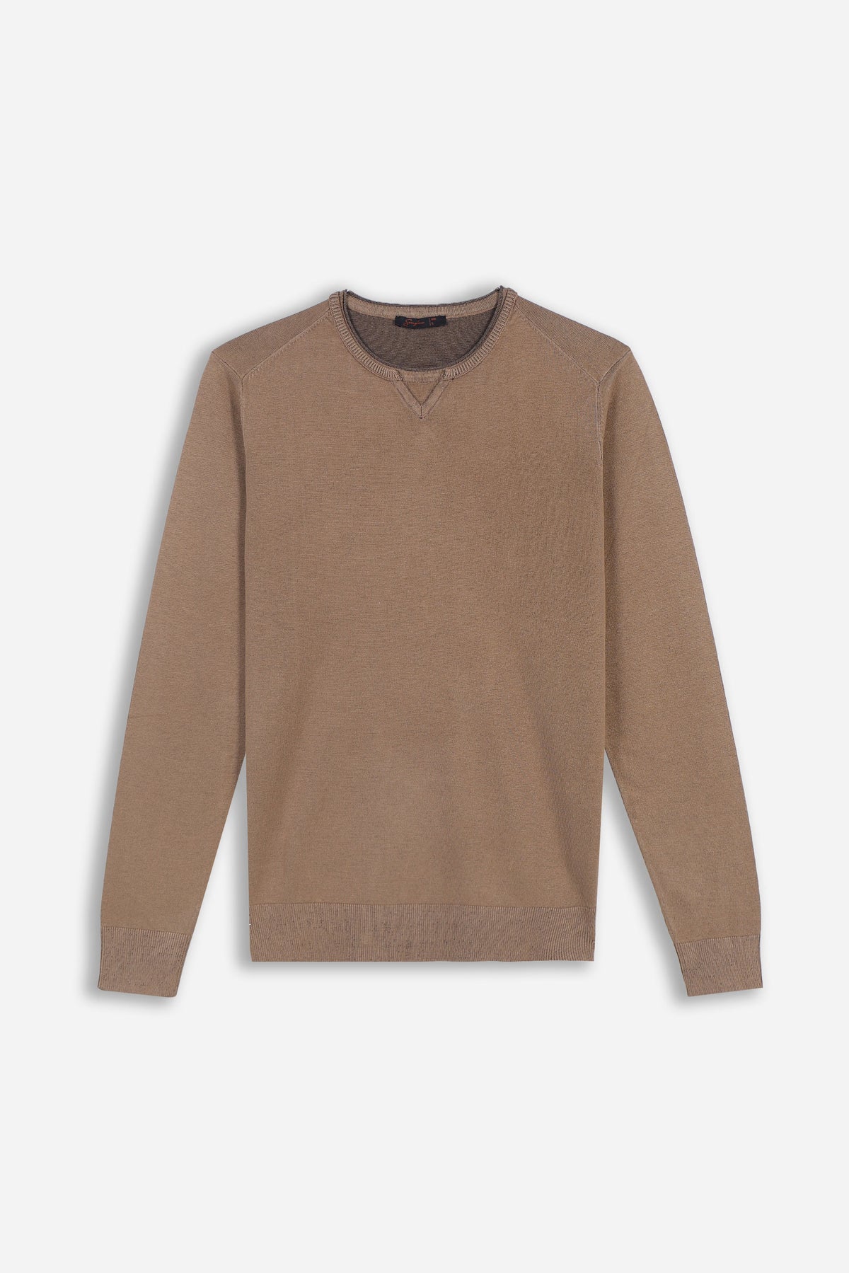 MAGLIA GIROCOLLO BISCOTTO