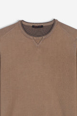 MAGLIA GIROCOLLO BISCOTTO