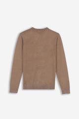 MAGLIA GIROCOLLO BISCOTTO