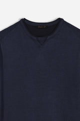 MAGLIA GIROCOLLO BLEU