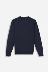 MAGLIA GIROCOLLO BLEU